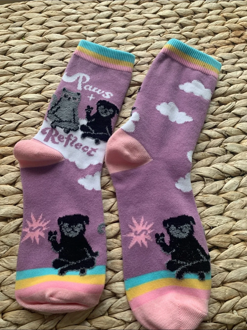 Paws and Reflect nwot crew socks